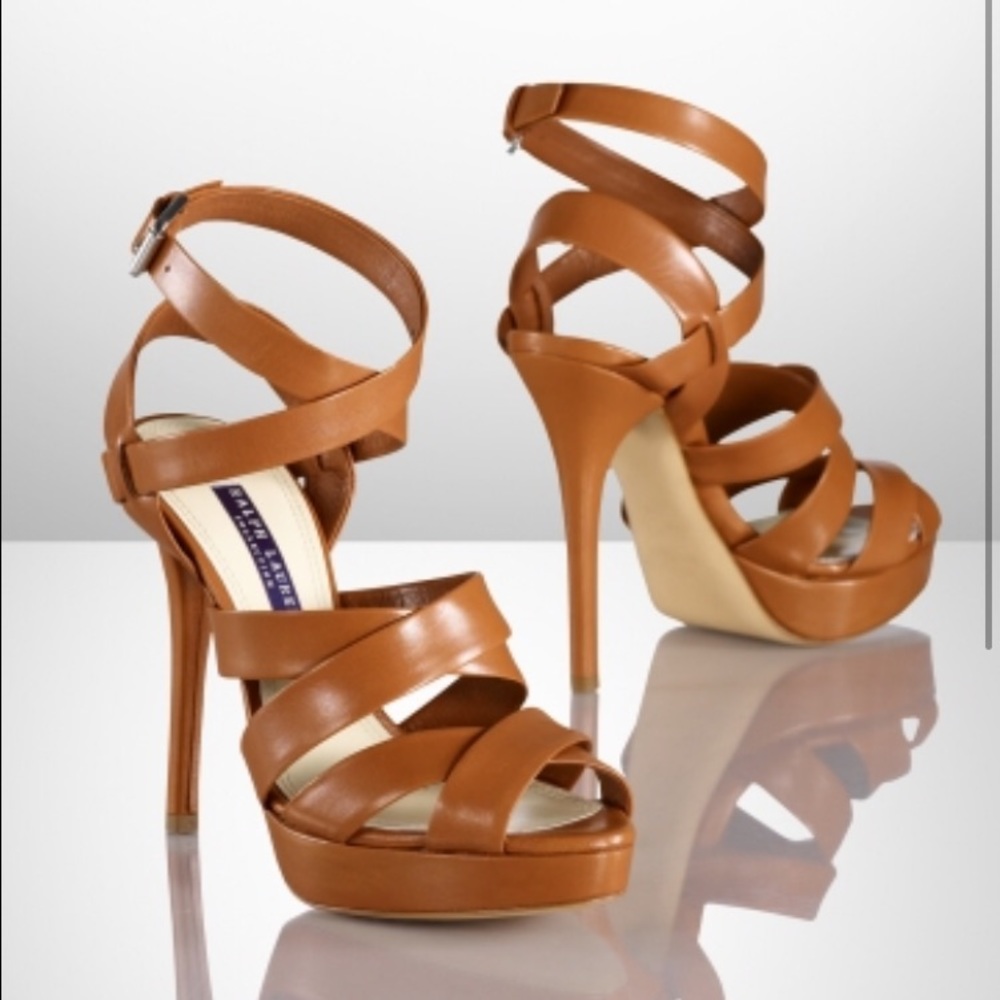 Ralph Lauren Jessia kidskin sandal, size 5.5
